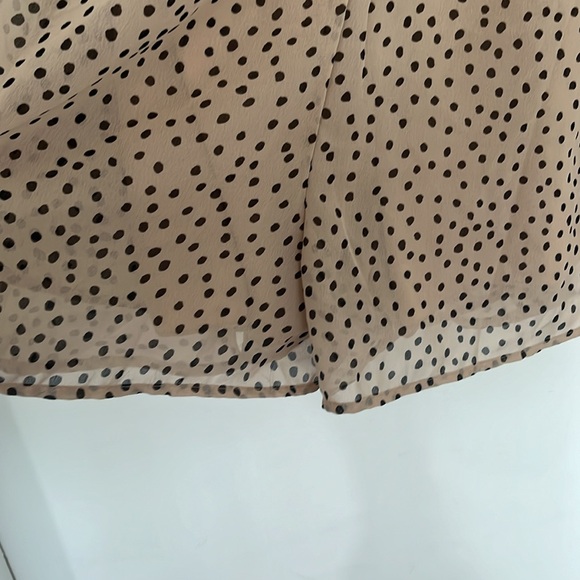 Japna Tan Colored Polka Dot Dress Romper size M Spring Summer - Picture 6 of 7